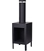 Garden Fireplace – 30x30x100 cm – Black Patio Heater