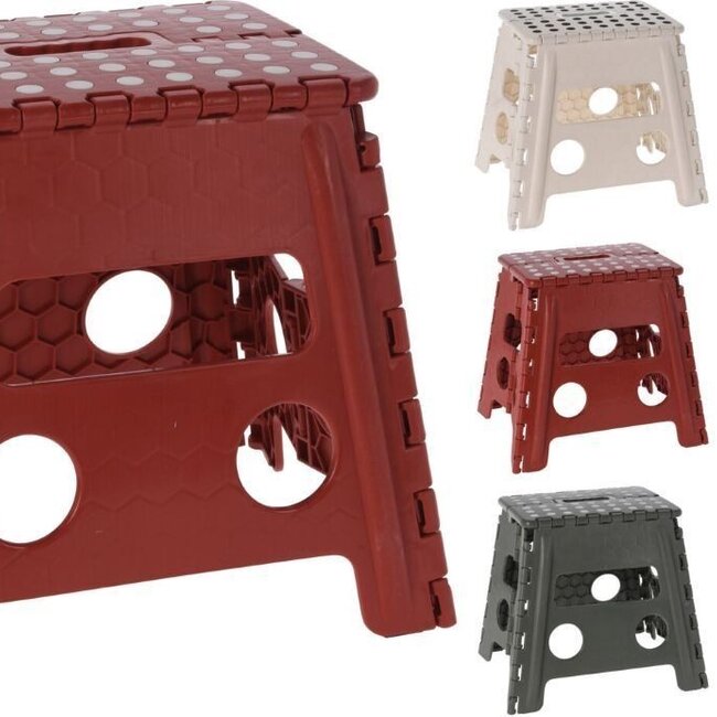 Step Stool – White – Foldable with Anti-Slip