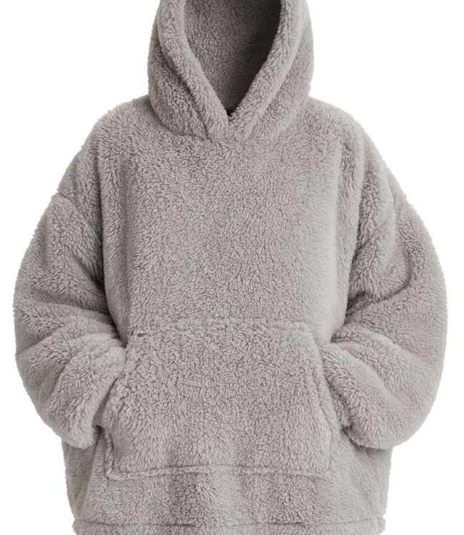 Women's Hoodie – Gray – Teddy Polyester