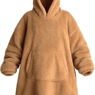 Women's Hoodie – Brown – Teddy Polyester