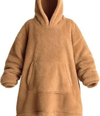 Hoodie voor Dames – Bruin – Teddy Polyester
