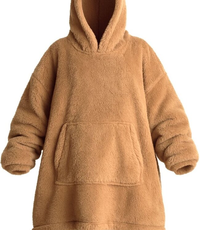 Women's Hoodie – Brown – Teddy Polyester