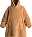 Women's Hoodie – Brown – Teddy Polyester