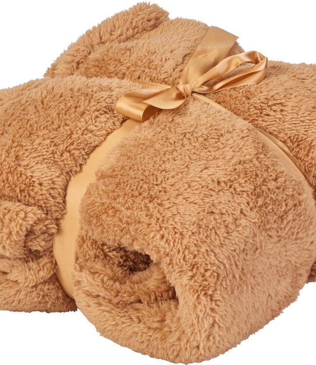 Hoodie voor Dames – Bruin – Teddy Polyester