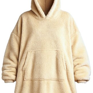 Women's Hoodie – Cream – Teddy Polyester