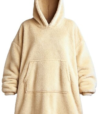 Women's Hoodie – Cream – Teddy Polyester