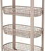Keukentrolley – 4 Lagen – Beige – 4 Wieltjes