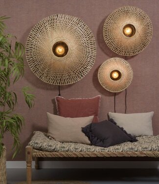 Good & Mojo Wall Lamp Kalimantan – Bamboo  – Natural/Black