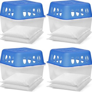 Refillable Moisture Absorbers – 4-Pack for Small Spaces