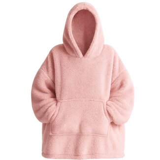 Hoodie voor Dames – Roze– Teddy Polyester