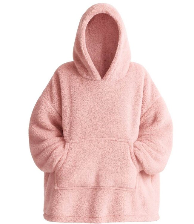 Hoodie voor Dames – Roze– Teddy Polyester