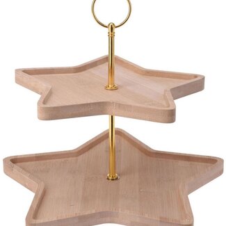 Excellent Houseware Etagere - Kerst - 2 Lagen