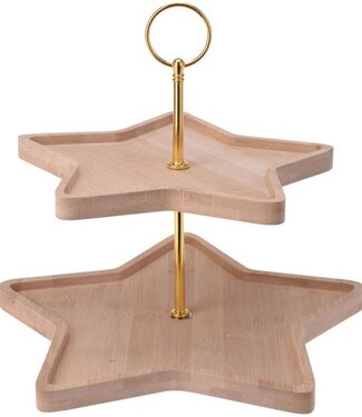 Excellent Houseware Etagere - Kerst - 2 Lagen Excellent Houseware Etagere - Kerst - 2 Lagen