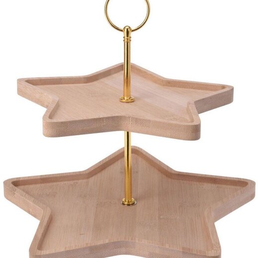 Excellent Houseware Etagere – Kerst – 2 Lagen
