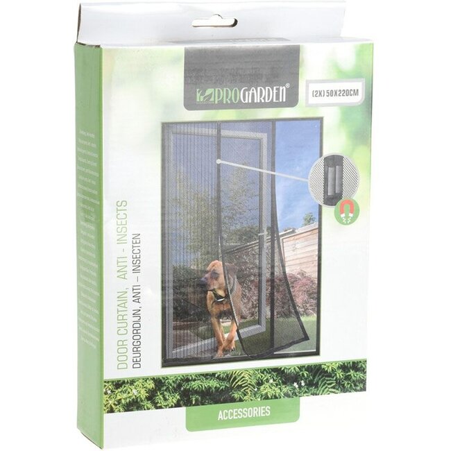 ProGarden Magnetischer Insektenschutzvorhang - Fliegenvorhang - 210 × 100 cm