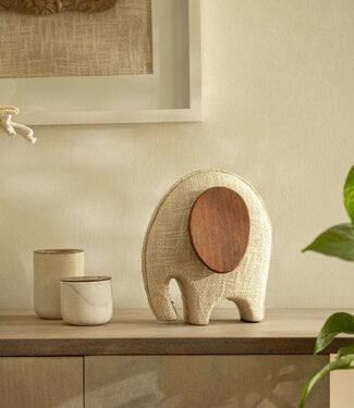 ExpoBazaar Ecomix Elephant with Wooden Accents