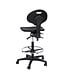 Work chair B PUR High - Nylon base - Black