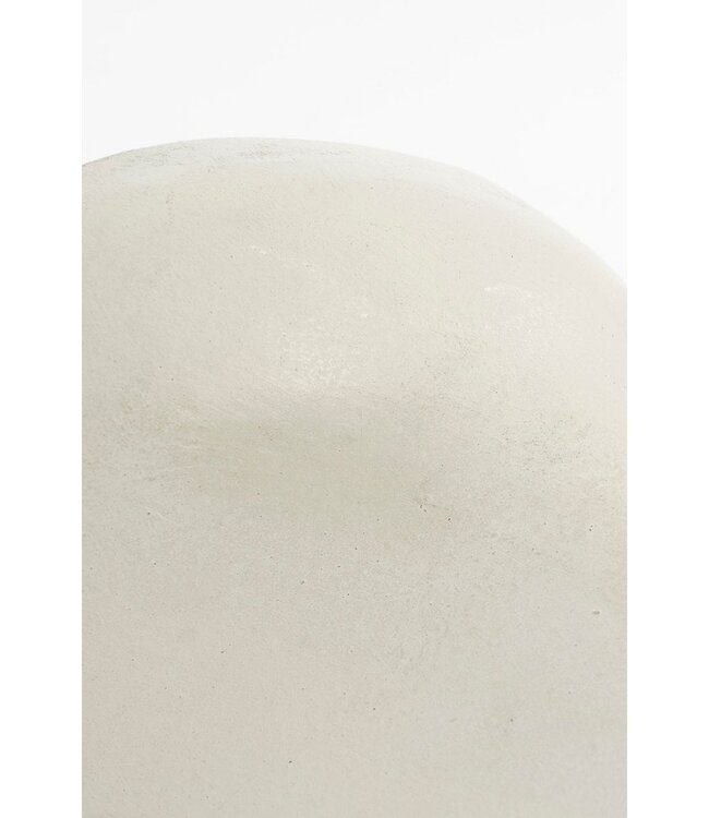 Decoratief Beeld Gebroken Wit Mango Hout 6,5x16,5x37,5 cm