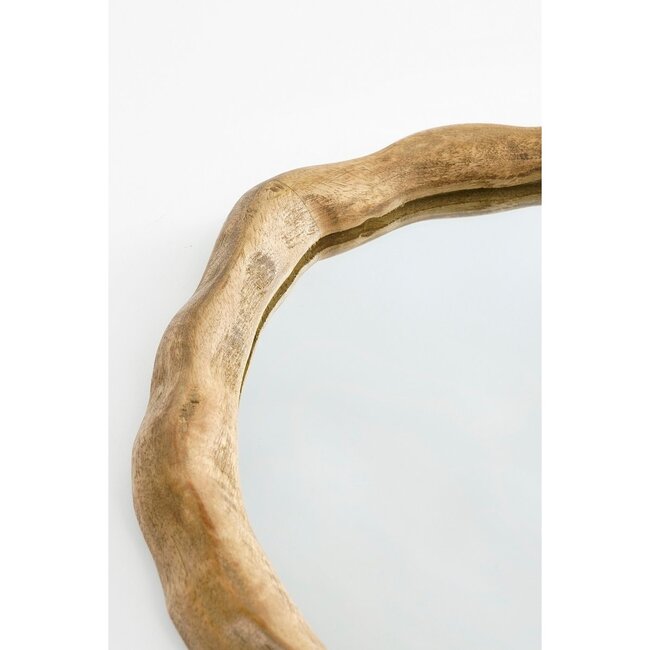 Mica Decorations Nick Mango Wood Wall Mirror - Dark Brown - 36 × 2 × 38 cm