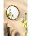 Dark Brown Mango Wood Wall Mirror 36x2x38 cm