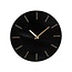 Black Aluminium Wall Clock Ø35.5 cm