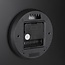 Black Aluminium Wall Clock Ø35.5 cm
