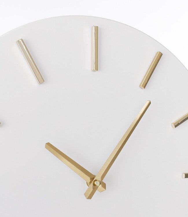 White Aluminium Wall Clock Ø35.5 cm
