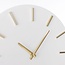 Mica Decorations Brixen Aluminium Wall Clock - White - Ø35.5 cm