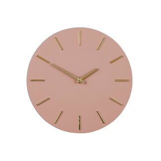 Mica Decorations Brown Aluminium Wall Clock Ø35.5 cm