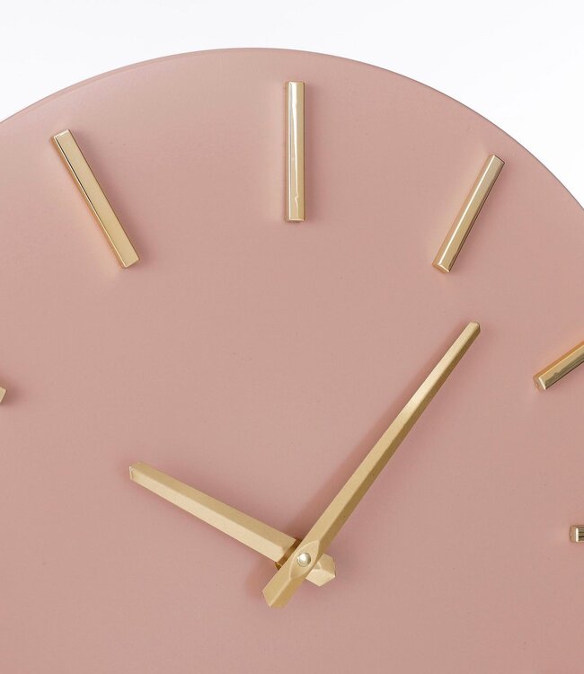 Brown Aluminium Wall Clock Ø35.5 cm