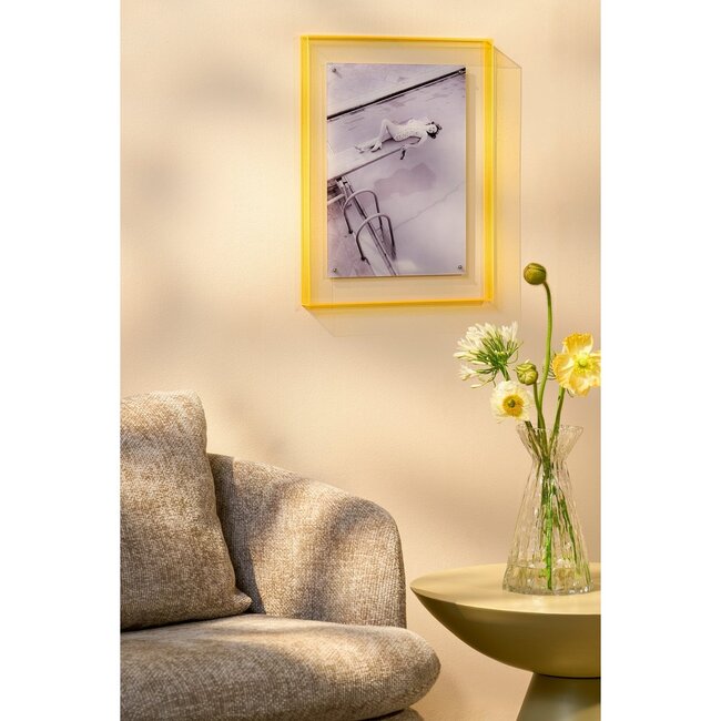 Wall Decoration Grey Acrylic 40x3x50 cm