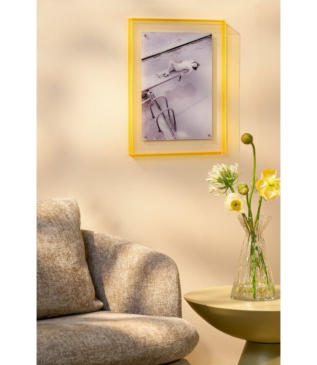 Wall Decoration Grey Acrylic 40x3x50 cm