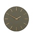 Dark Brown Aluminium Wall Clock Ø35.5 cm – Modern Brixen Clock