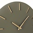 Dark Brown Aluminium Wall Clock Ø35.5 cm – Modern Brixen Clock