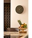 Dark Brown Aluminium Wall Clock Ø35.5 cm – Modern Brixen Clock