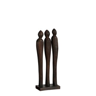 Mica Decorations Pegara Dekoskulptur aus Mangoholz - Braun - L7 × B13 × H35 cm
