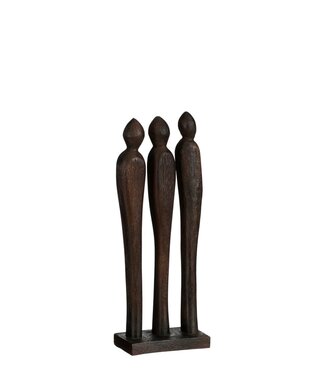 Mica Decorations Decoratief Beeld Bruin Mango Hout – Handgemaakt