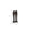 Mica Decorations Pegara Dekoskulptur aus Mangoholz - Braun - L7 × B13 × H35 cm