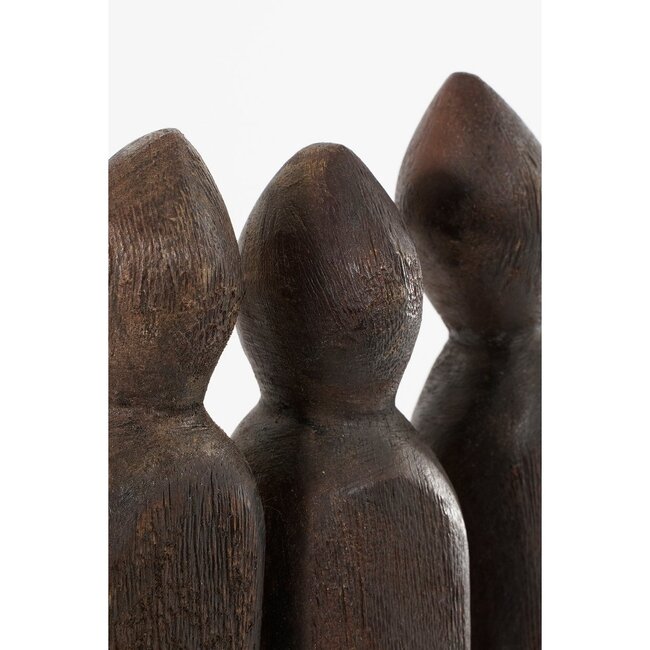 Decoratief Beeld Bruin Mango Hout – Handgemaakt