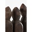 Mica Decorations Pegara Dekoskulptur aus Mangoholz - Braun - L7 × B13 × H35 cm