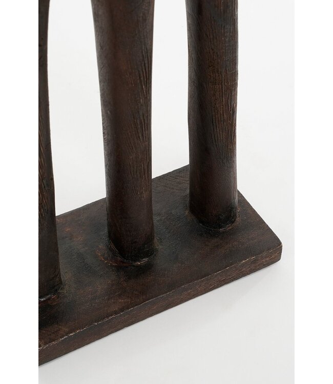 Brown Decorative Sculpture Mango Wood – Handmade