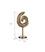 Gold Decorative Sculpture Aluminium – Handmade