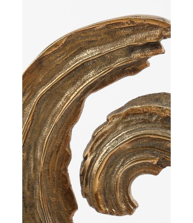 Gold Decorative Sculpture Aluminium – Handmade