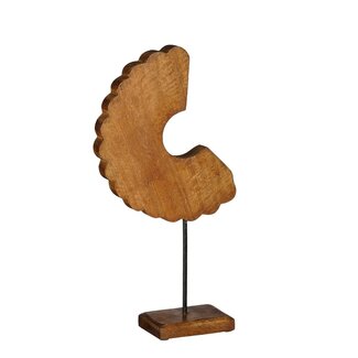 Mica Decorations Decorative Mango Wood Sculpture – Handcrafted Brown Art Object