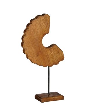 Mica Decorations Decorative Mango Wood Sculpture – Handcrafted Brown Art Object