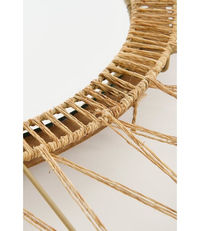 Wandspiegel Lichtbruin Jute – Handgemaakt