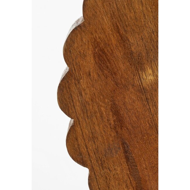 Decorative Mango Wood Sculpture – Handcrafted Brown Art Object