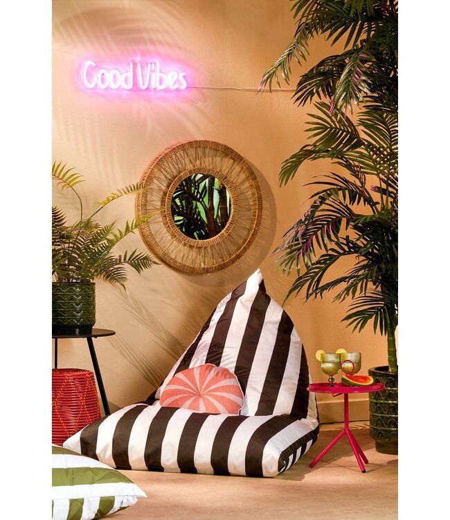 Light Brown Jute Wall Mirror – Handmade