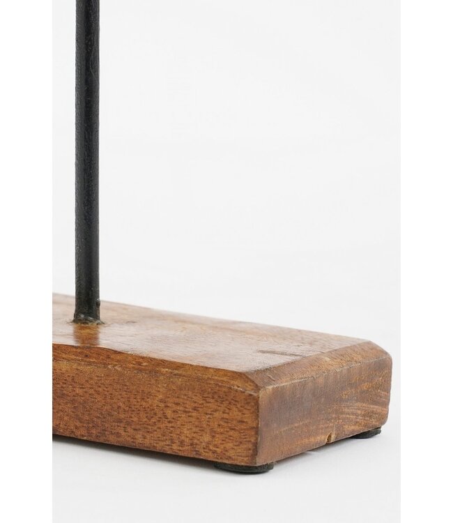 Decoratief Beeld van Mango Hout – Handgemaakt Bruin Kunstobject