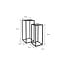Mica Decorations Goa Beistelltische aus Eisen - Schwarz - 2er-Set